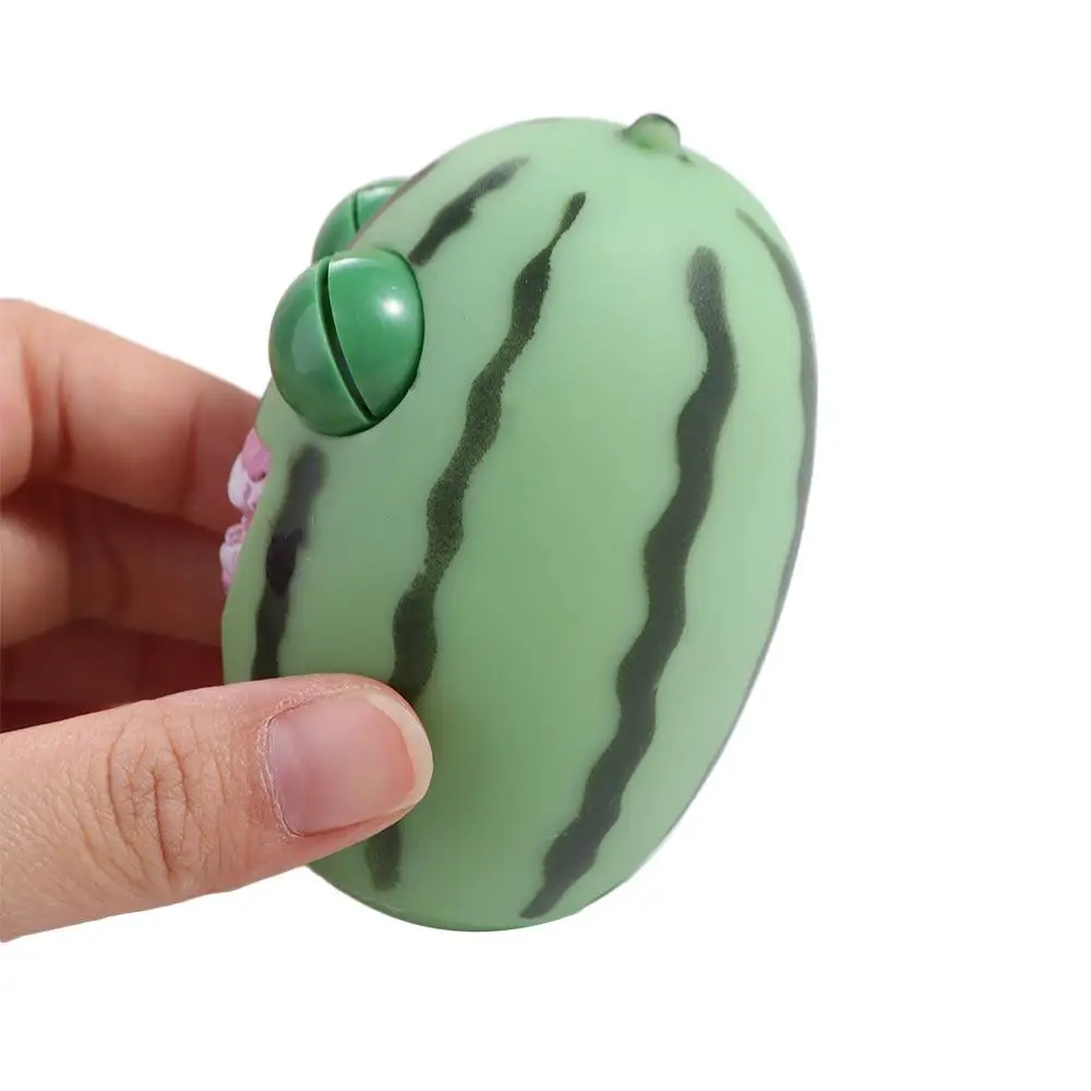 Slow Rebound Watermelon Pinch Toy Watermelon Strips Watermelon Fruit Eyes Popping Out Toys Soft Cartoon Birthday Gift