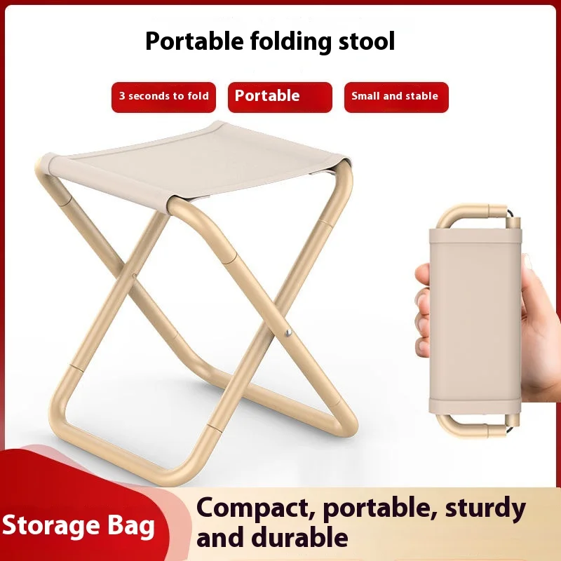 Portable Folding Stool Folding Fishing Chair Picnic Camping Equipment Pocket Stool Bathroom Kitchen