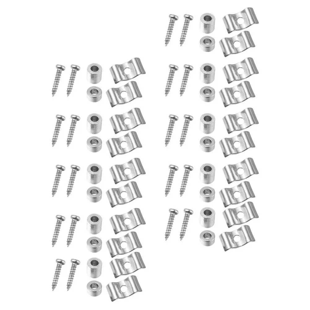 10Sets Metal Guitar Strings Tree For Guitar Builder Lock Buckles Pressure Buttons Tension Angle Improve