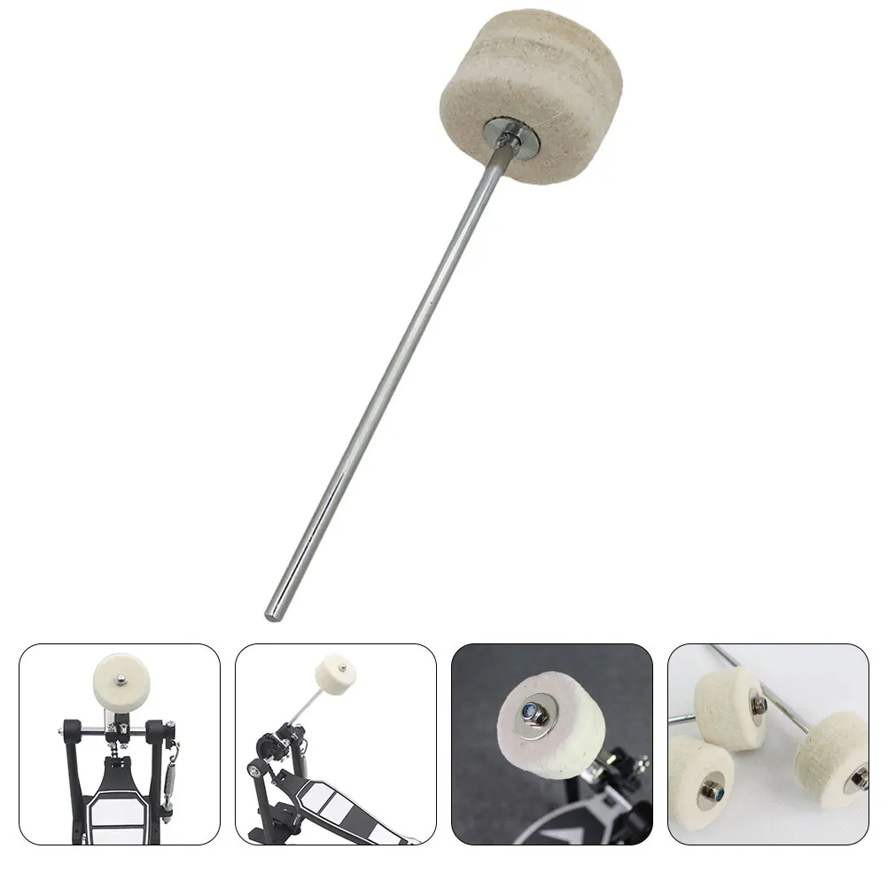 

Stainless Steel Shaft Double Kick Drum Pedal Hammer For Jazz Percussion Instrument Felt Replace Accessory Parts Durable Hammer