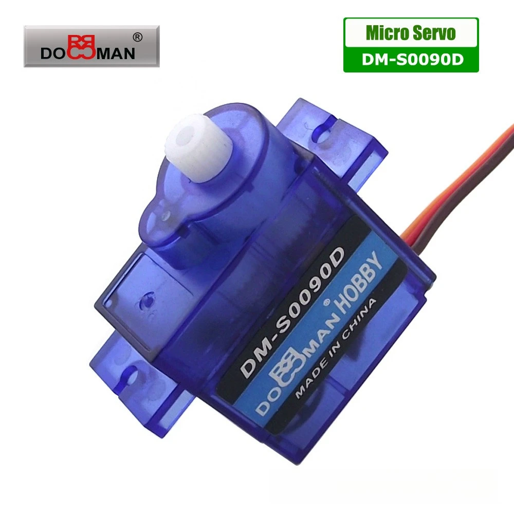 DORCRCMAN DM-S0090D RC Micro Digital Servo Plastic Gear Carbon Brush Motor for Robot Airplane Servos
