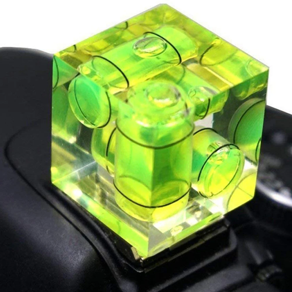 ABNH Spirit Level Hot Shoe Camera Level 3 Bubble Spirit Level for Digital and Film Cameras