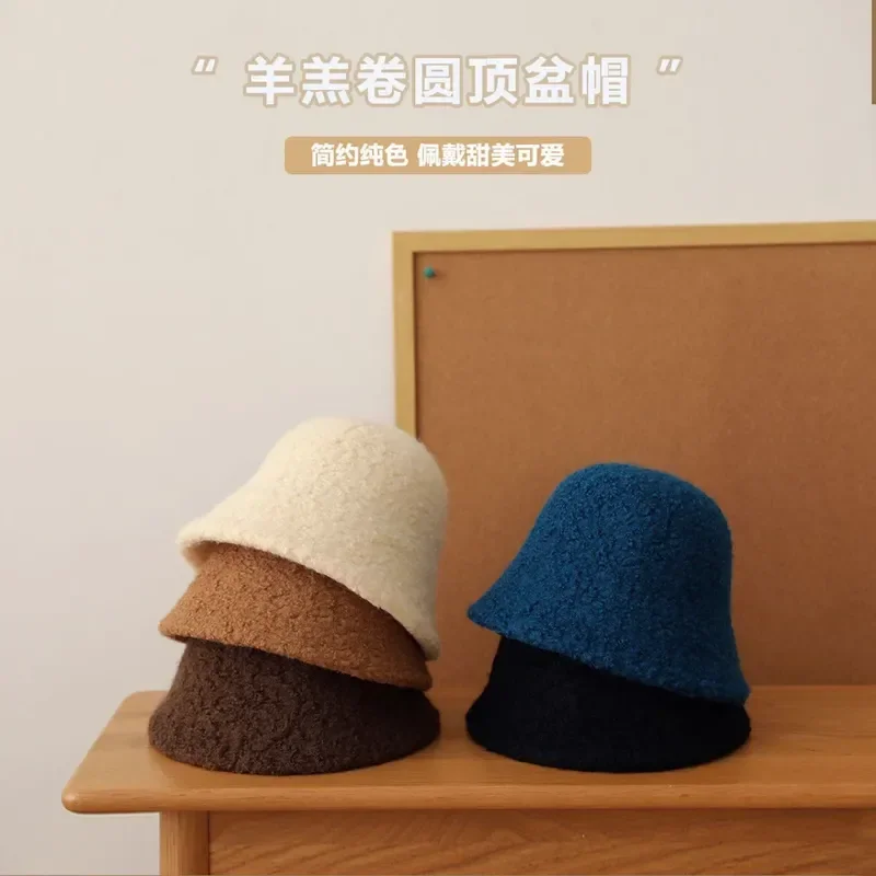 2026 Wool Bucket Hat Women Fashion Vintage Fisherman Hats Versatile Cap Spring Felt Hat 6 Colors Foldable Hat