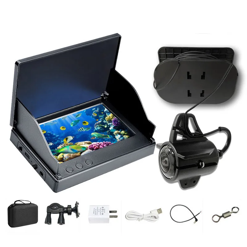 

20/30M LCD 4.3 /5.0 Inch Waterproof IPS Fish Finder HD Screen Night Vision View Display Underwater 180° Fishing Camera Detector