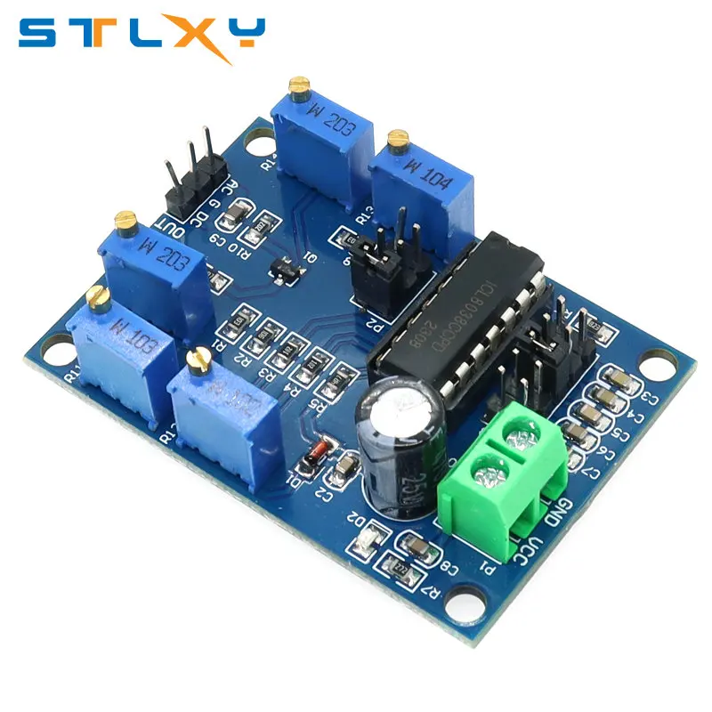 ICL8038 Waveform Signal Generator Sine Triangle Square Wave Module 10Hz-450KHz Medium and Low Frequency Signal Source 12V to 15V