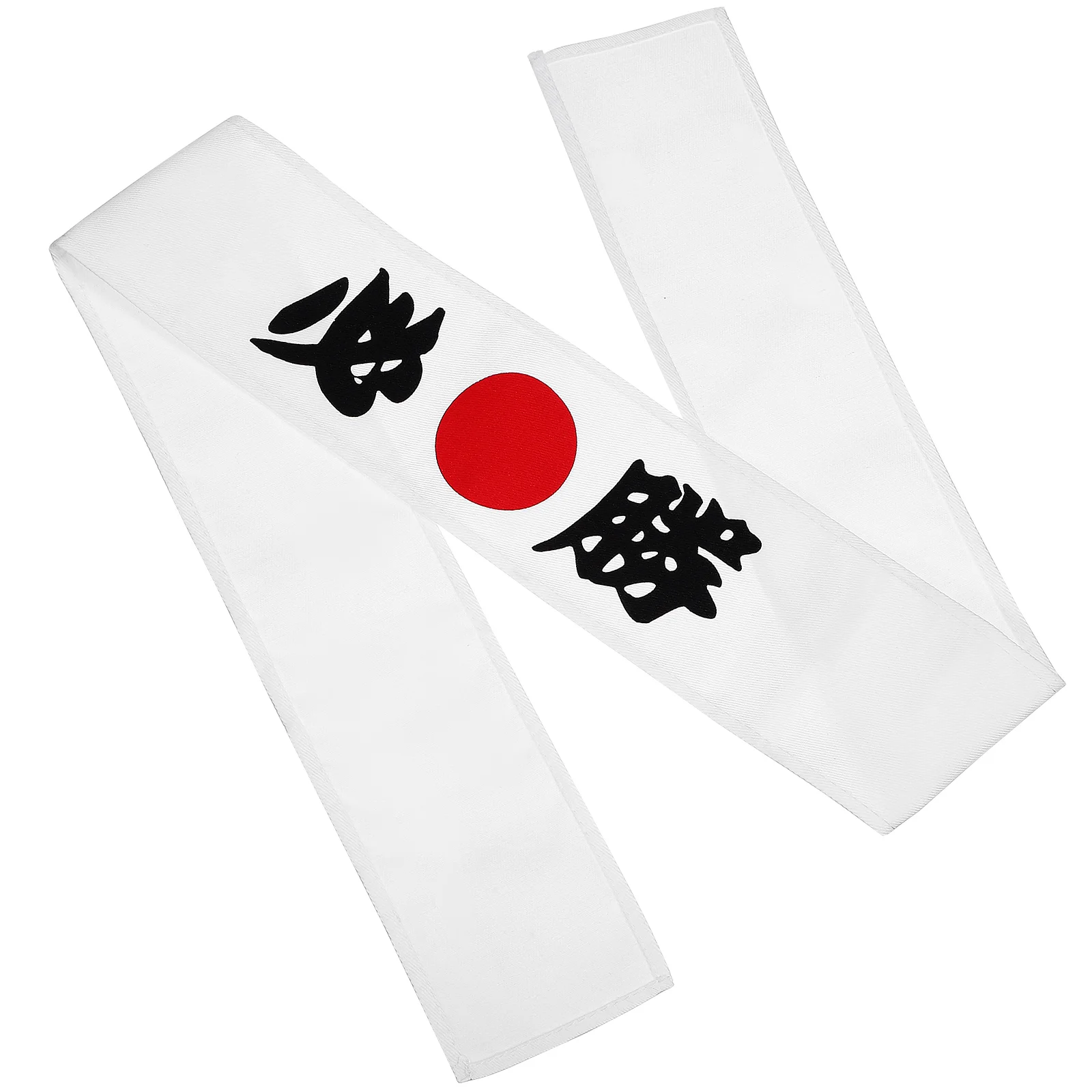 Faixas de cabeça de sushi marcial branco bandana-headband (must win) lenço de sol largo japão samurai japonês esportes homem