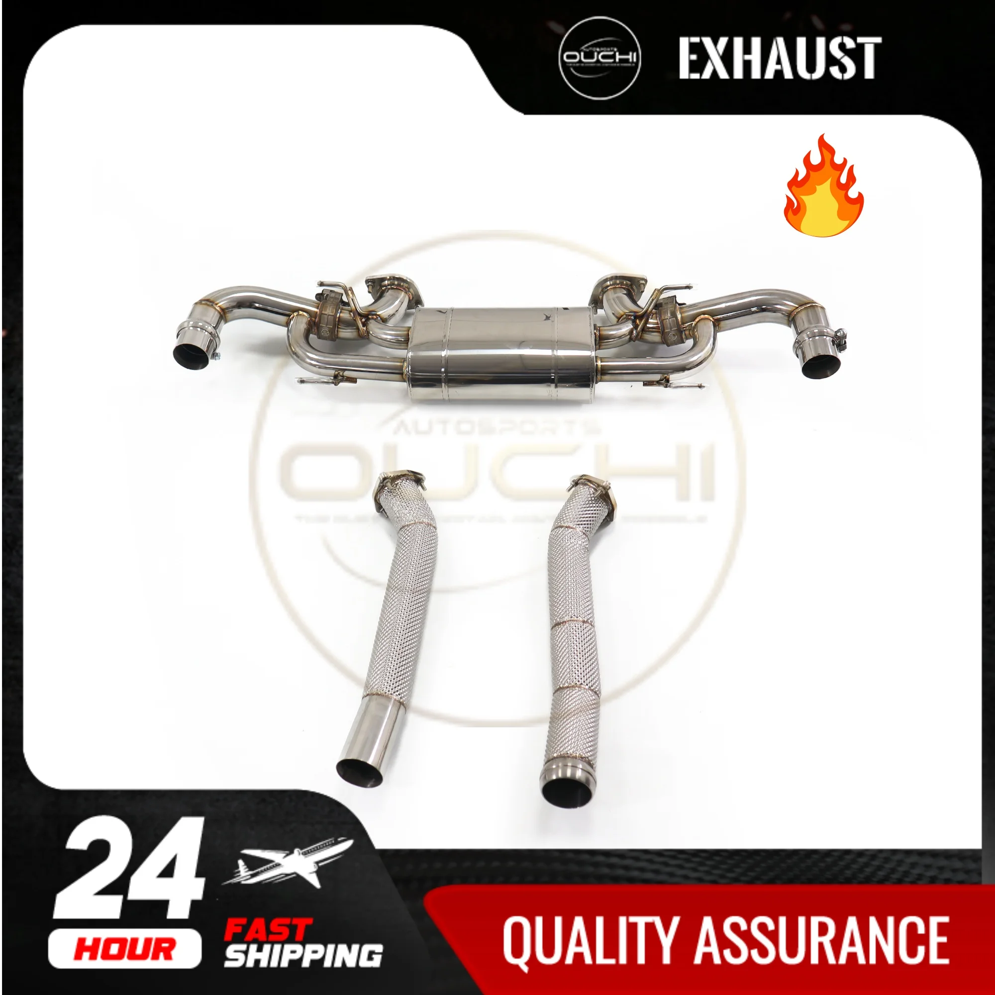 

Fast Shipping in 24 hours Easy Install Catback Front Tube For Aston Martin DB11 Stainless Steel Exhaust With Electronic Valve