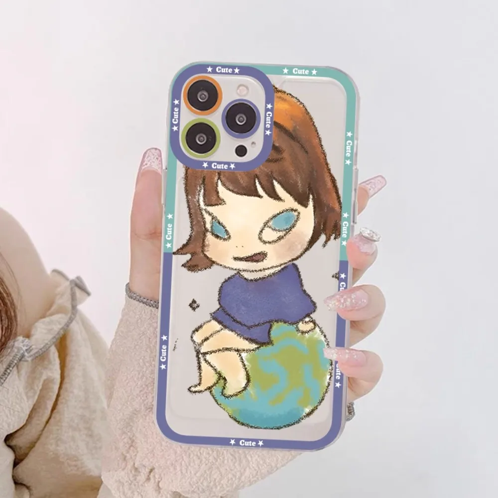 Yoshitomo Nara Phone Case For Redmi 7 8 9 A For Redmi Note 5 7 8 9 10 11 Pro Max 4G 5G Funfas