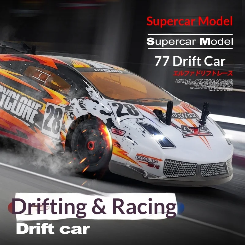 2.4Ghz 1:18 Scale High-Speed RC Drift Racing Car Remote Control Vehicle Perfect for Friends 1-on-1 Competitive Racing Games