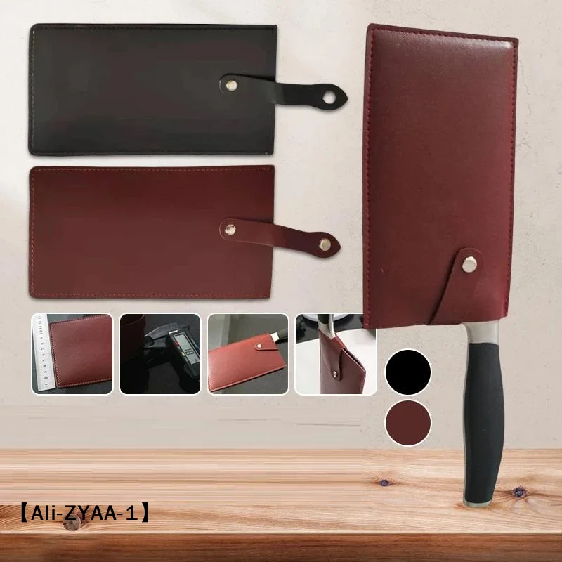【A】Chef Knifves Sheath Leather Chopper Cleaver Butcher Blade Guard Case Chef Knife Leather Covers Storage Bag
