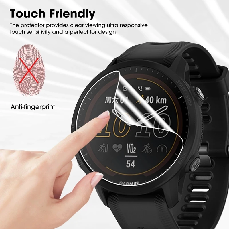 Protector de pantalla para reloj inteligente, película de hidrogel no de vidrio para Garmin Vivoactive 5, 4, 4s, 3, 5, accesorios