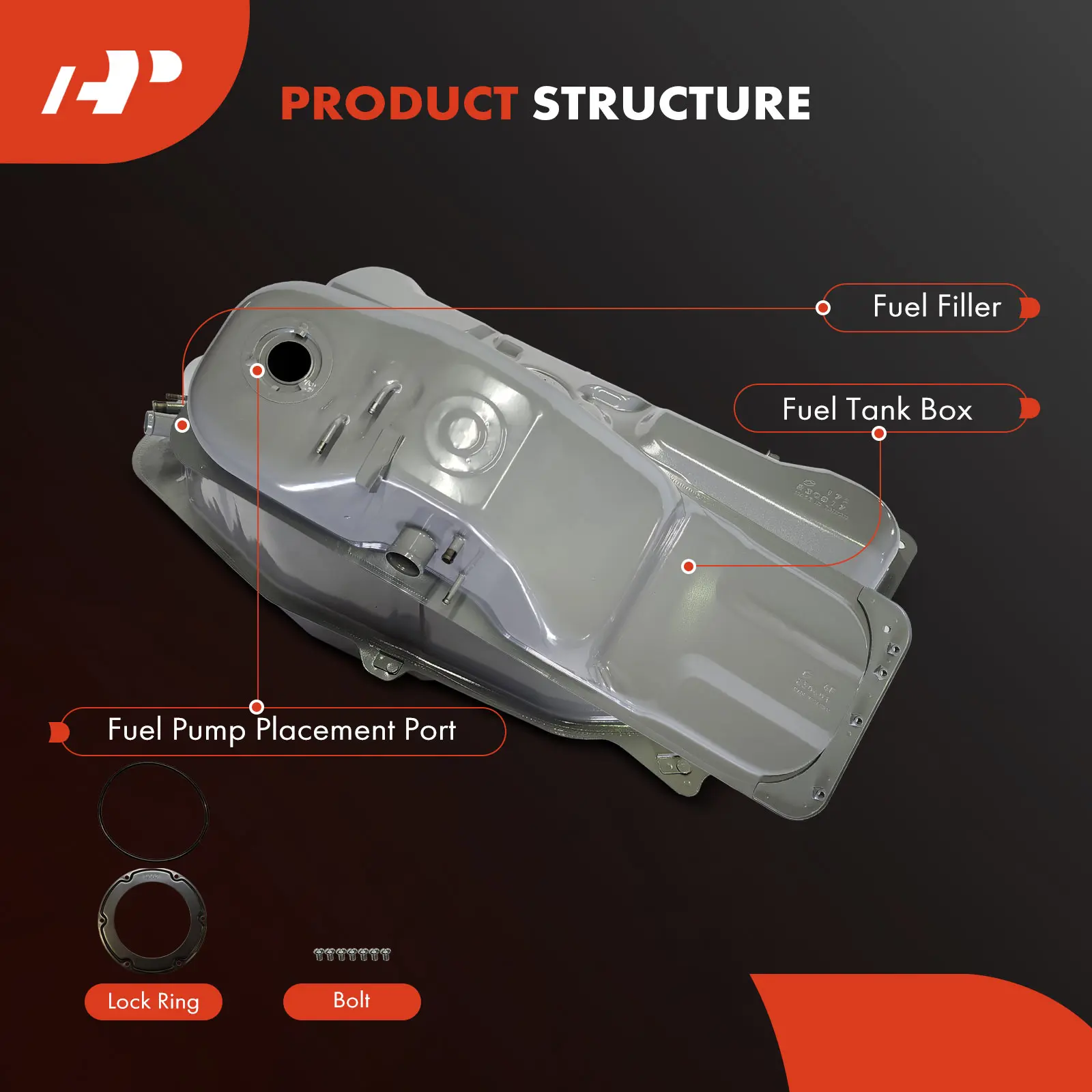 A-Premium 13.2 Gallons Fuel Tank for Nissan Sentra 2000-2002