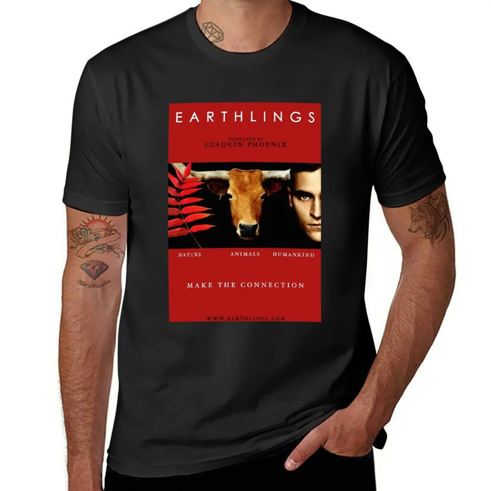 Earthlings Movie Cover T-Shirt aesthetic clothes summer clothes designer t shirt men