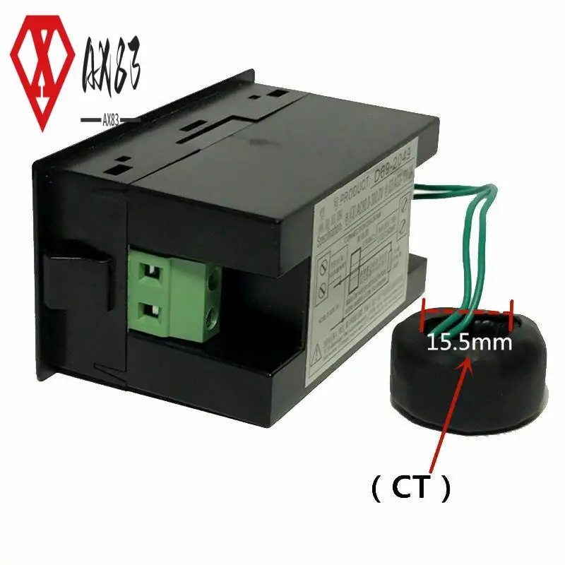 

AX83-6 In 1 AC Monitor D69-2058 AC Digital Voltage And Current Power Frequency Factor Electricity Meter Multi-Function Power Mon