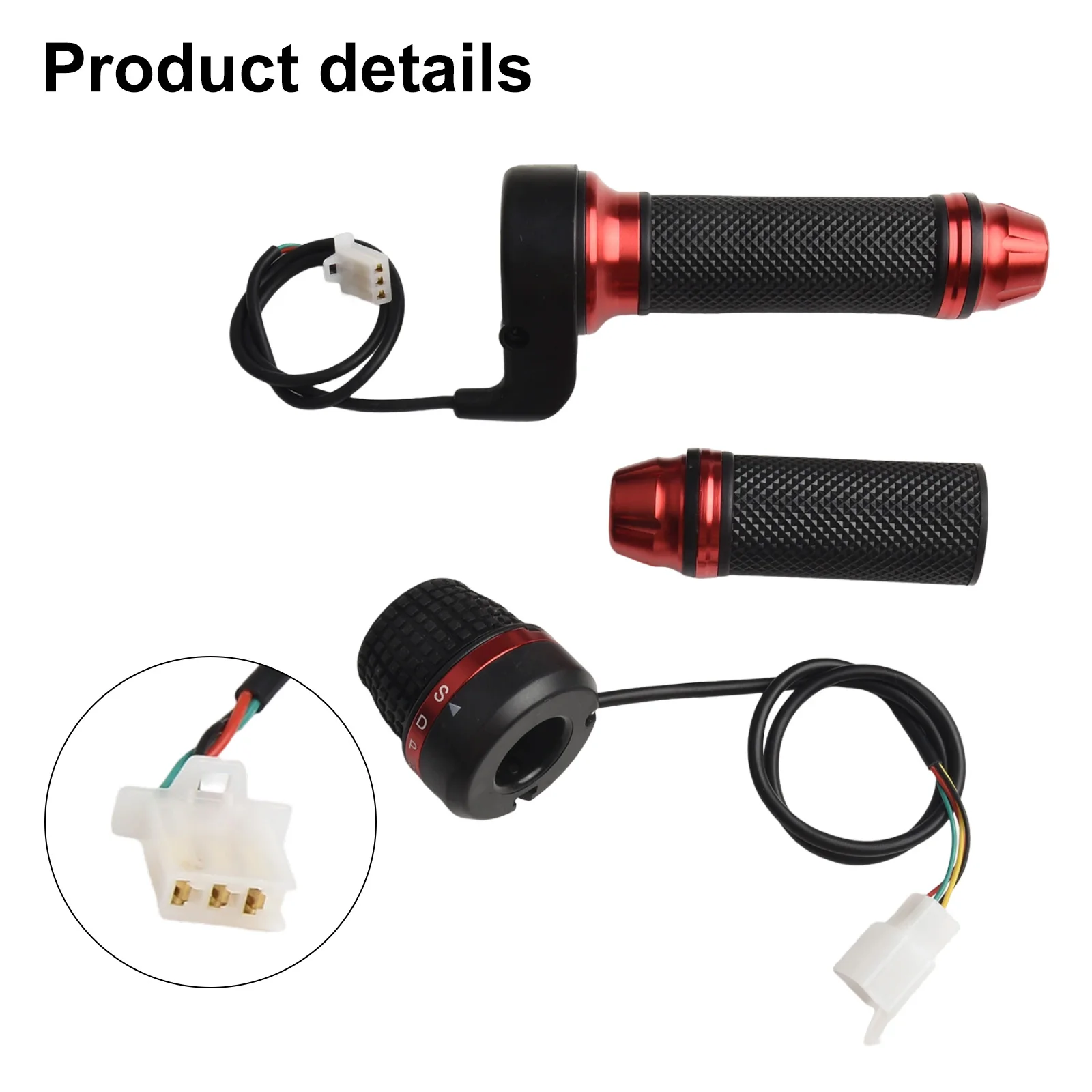 4 Gear Change Ebike Throttle Ebike Throttle E-Bike Good Compatibility 4 Gear Easy To Use Electric Throttle Grips