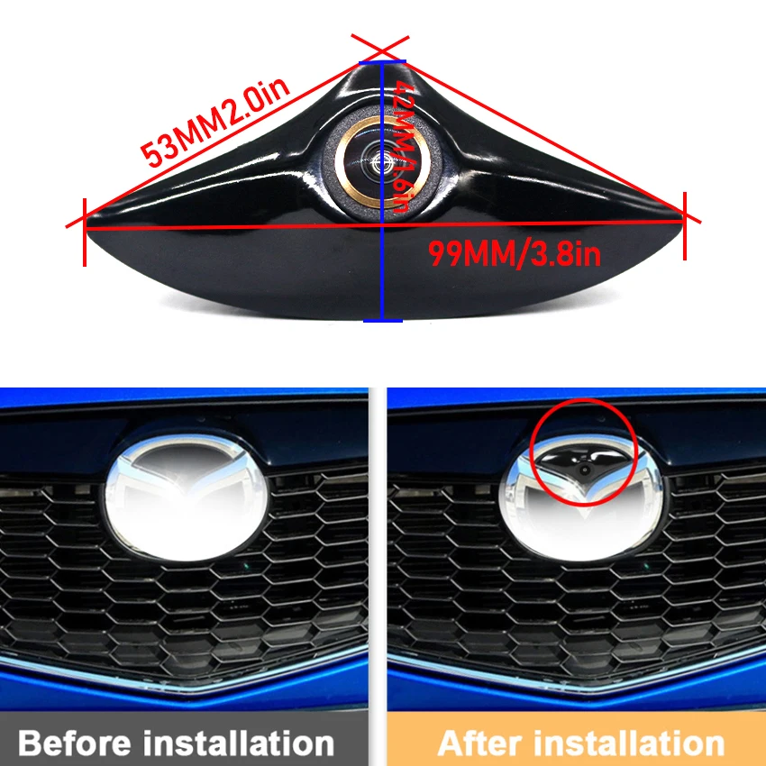 Front View Camera For Mazda CX-5 CX5 CX-3 Atenza For Mazda 6 Axela 2012~2018 HD Night Vision Waterproof Parking LOGO Front CAM