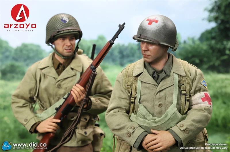 En StockDID A80189 1/6 échelle WWII série de cavalerie américaine soldats médicaux ensemble 12 ''figurine masculine corps poupées modèle pour Collection