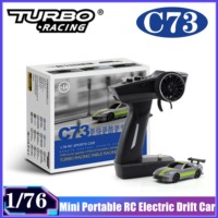 New Turbo Racing C73 1/76 Mini Portable RC Electric Drift Car Full Proportional Remote Control Racing Toys Gift for Boys Adults