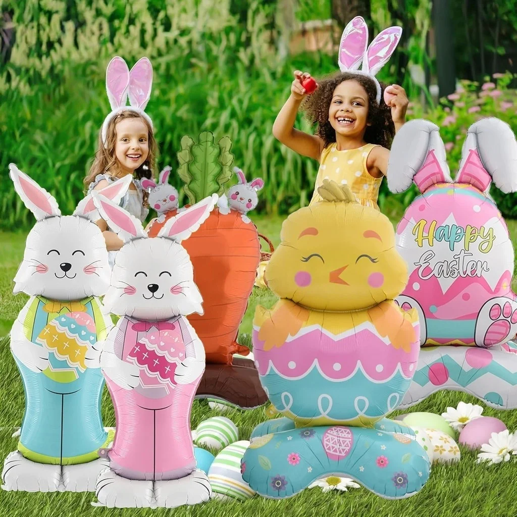Standing Easter Bunny Balloon 2