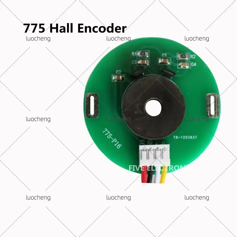 For 775-P16 Double Hall Magnet Encoder Code Plate Magnetic Induction Rotation Speed Direction Sensor For 775 DC Gear Motor