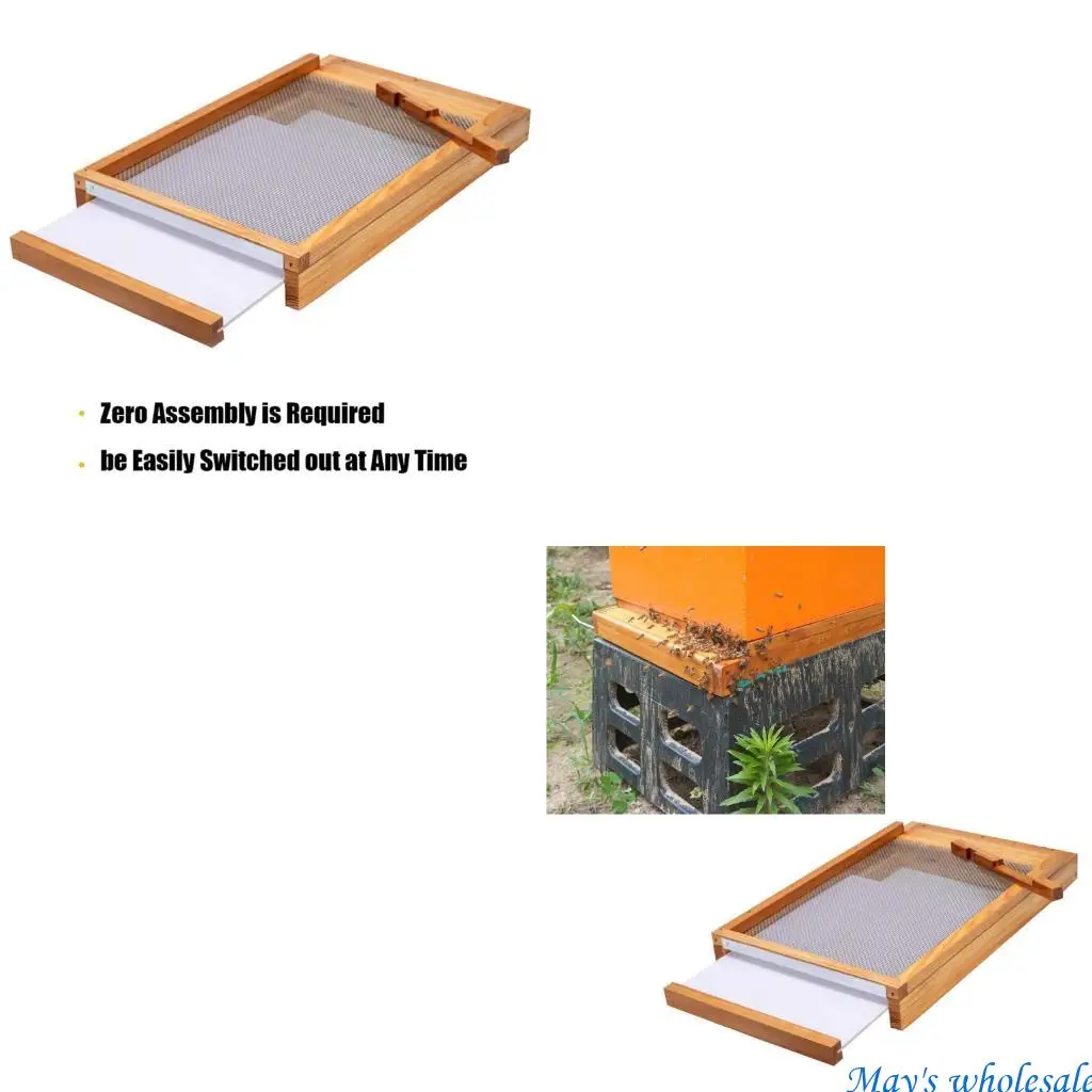 

Professional Wooden Hives 10 Frame Capacity Sliding Bottom For Apiary Management 448A