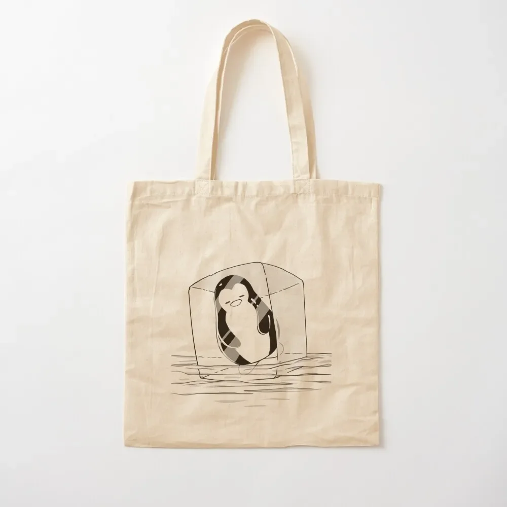 

Inktober - Frozen Penguin Tote Bag tote bag university foldable reusable bag