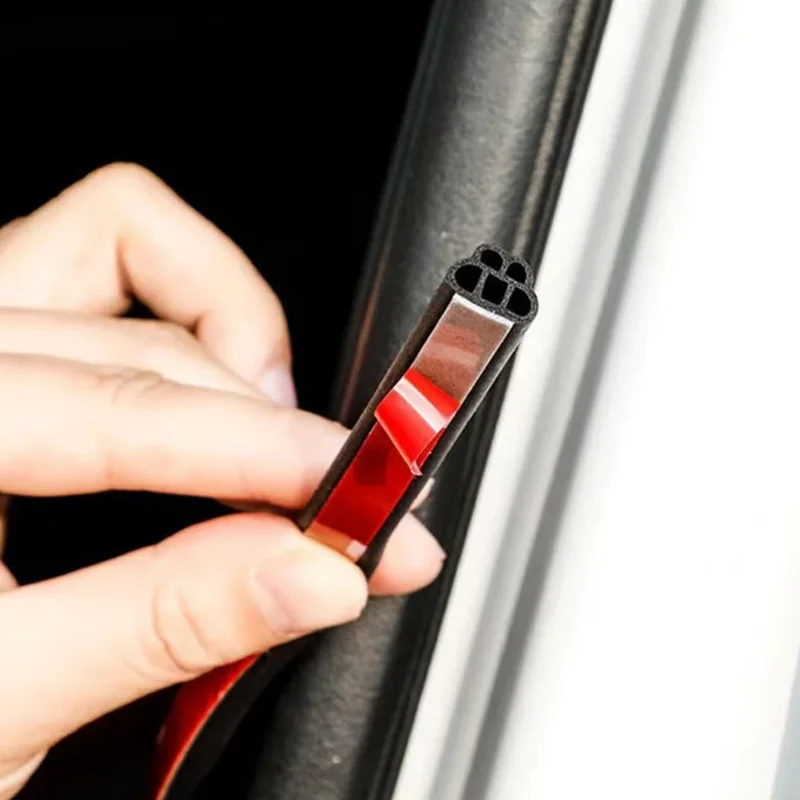 Car Door Seal Strip Rubber Double-layer Thickened Sealing Protector Soundproof Waterproof Weather Strips for Car Door Hood Trunk view 2