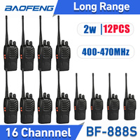 12 Pack Baofeng Bf-888S Walkie Talkies Portable Long Range Handheld Two-Way Radios Rechargeable for Team,School, Hunting,Skiing