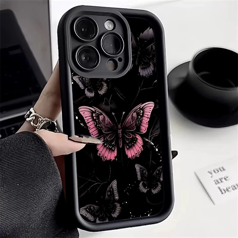 Butterfly Pattern Silicone Soft Phone Case For Xiaomi Mi 11 Lite 5G 4G 14T 14 13T 13 12T 12 Poco X6 X5 X3 F5 F6 M6 Pro 4G Cover