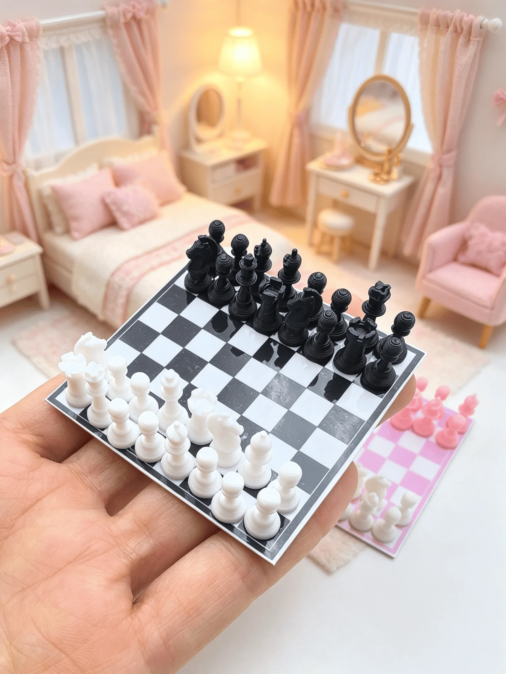 Miniature Pocket Model Toy Dollhouse doll Scene Props Chess Decoration Scene Shooting Props