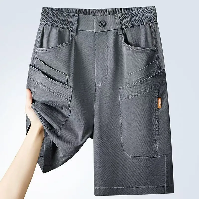 Men's Summer Ice Silk Thin Shorts Loose Casual Man Short Pants Skinny Breathable Slim Fit Youth Boy Outdoor Beach Wear Trousers