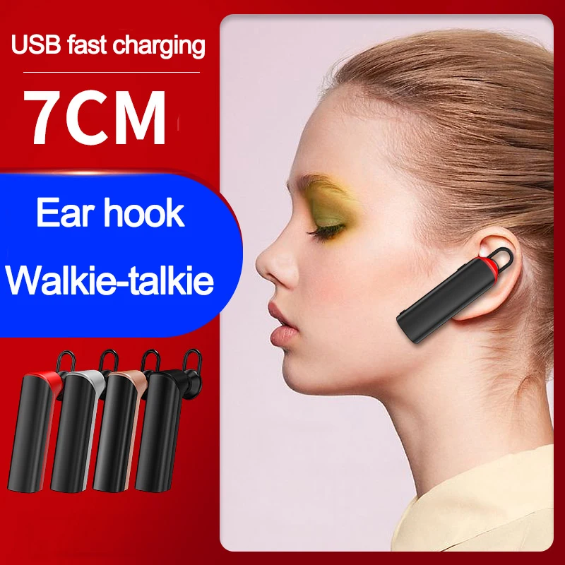 Mini Walkie Talkie Wireless Communication Device Restaurant Hotel earphone walkie-talkie  Transceiver ear hook Two Way Radio