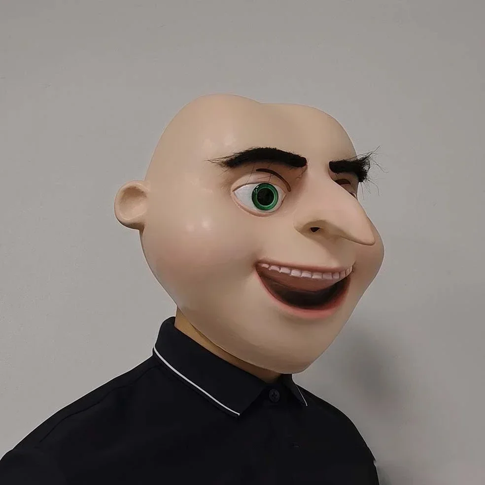 

Cosplay Gru masque complet sur la tête masques en Latex adulte Halloween déguisement fête Cosplay accessoires de déguisement