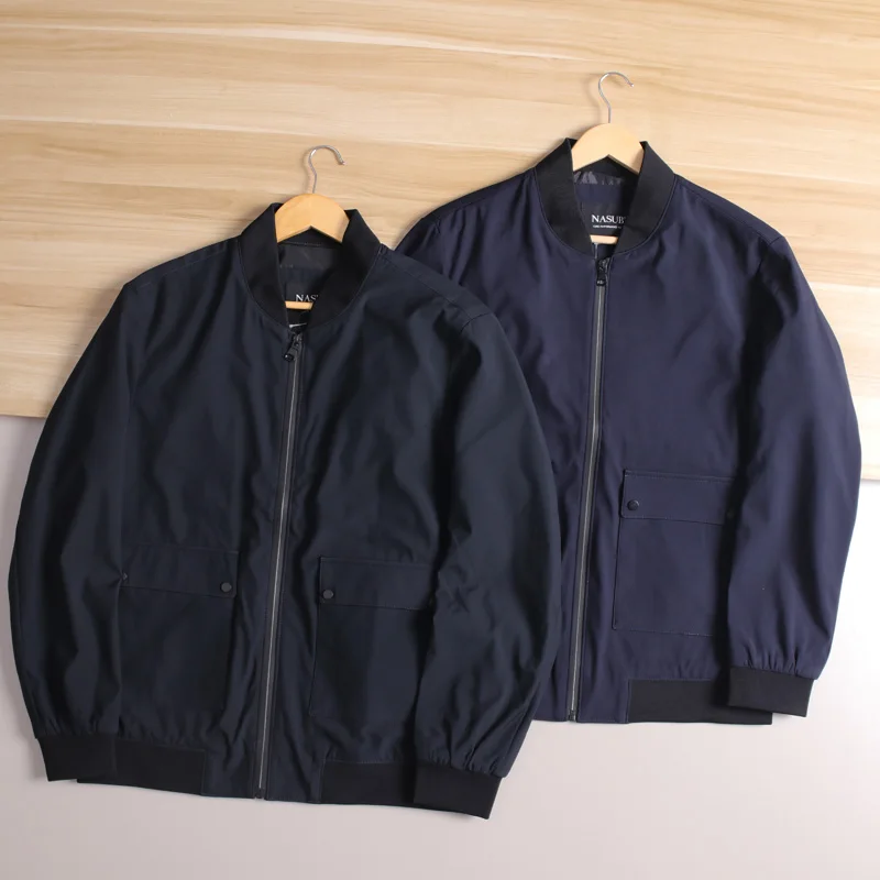 

Мужская модная городская куртка с бейсбольным воротником, универсальное осенне-весеннее деловое длинное пальто-свек со стойкой