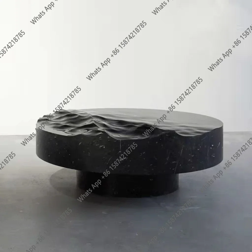 LZ S Creative personality art postmodern zen coffee table imitation marble water ripple tea table water cube square