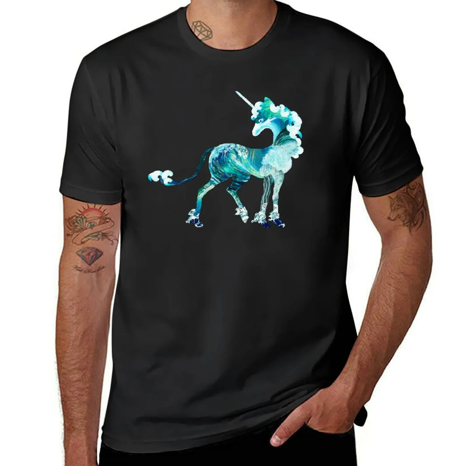 Unicorn of the Sea T-Shirt quick drying boys animal print quick-drying oversizeds sweat shirts, men