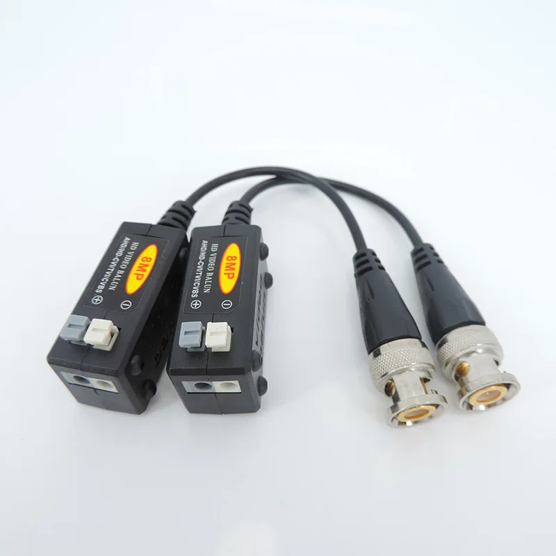 8MP Passive HD Video Balun Transmission 4K BNC CCTV Twisted Pair Transmitter For AHD CVI TVI Camera A07