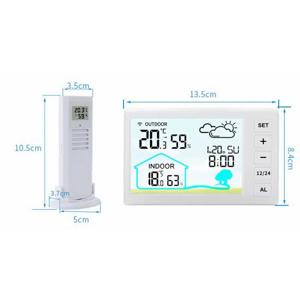 مراقبة المنزل 10.5*5*3.7 سنتيمتر ساعة إلكترونية عن بعد الاستشعار إشارة المسافة 100 متر USB امدادات الطاقة 12 24 ساعة تنسيق