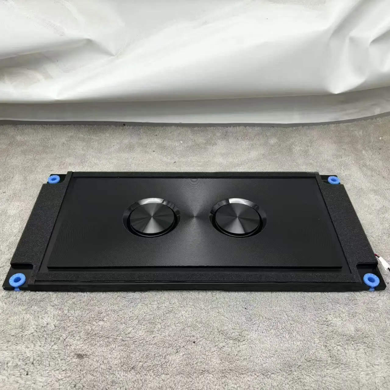 For HiFi Dual 3 Inch Slim Passive Subwoofer, Under Seat Subwoofer for 2.1 Amplifier