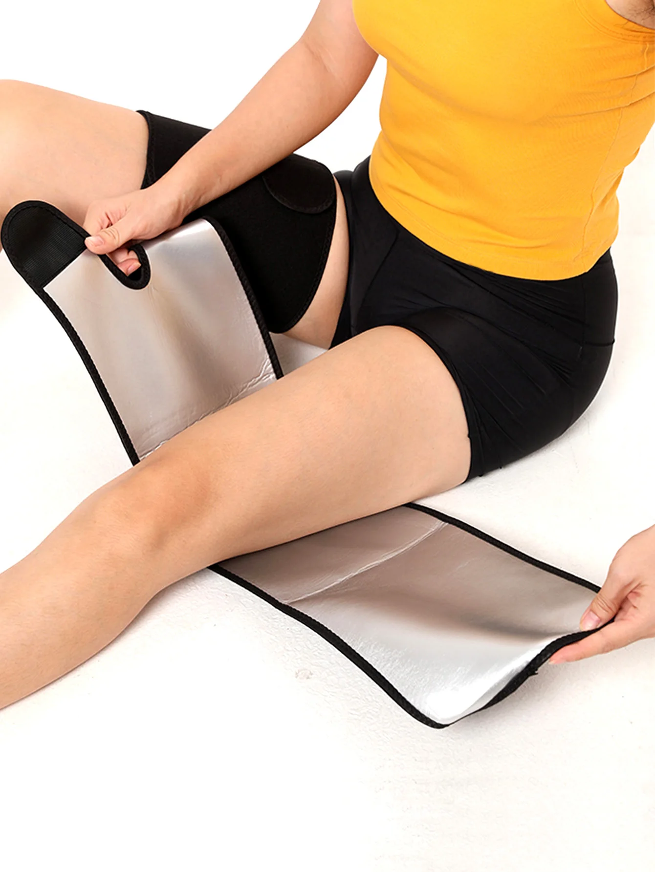 Premium Thigh Trimmers for Men and Women Body Wrap Slimming Sauna Waist Trainer Leggings Shapers Sweat Wrap