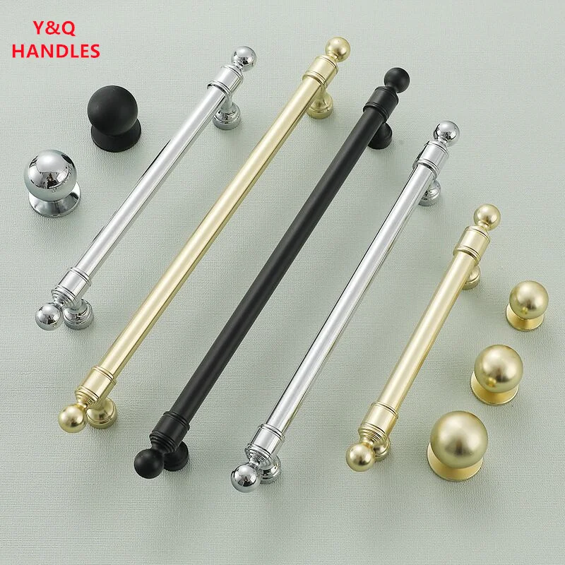 Handles Drawer Cabinet Furniture Kitchen Handles for Cabinet Knob Door Drawer Furniture Kitchen Golden Silvery European Style