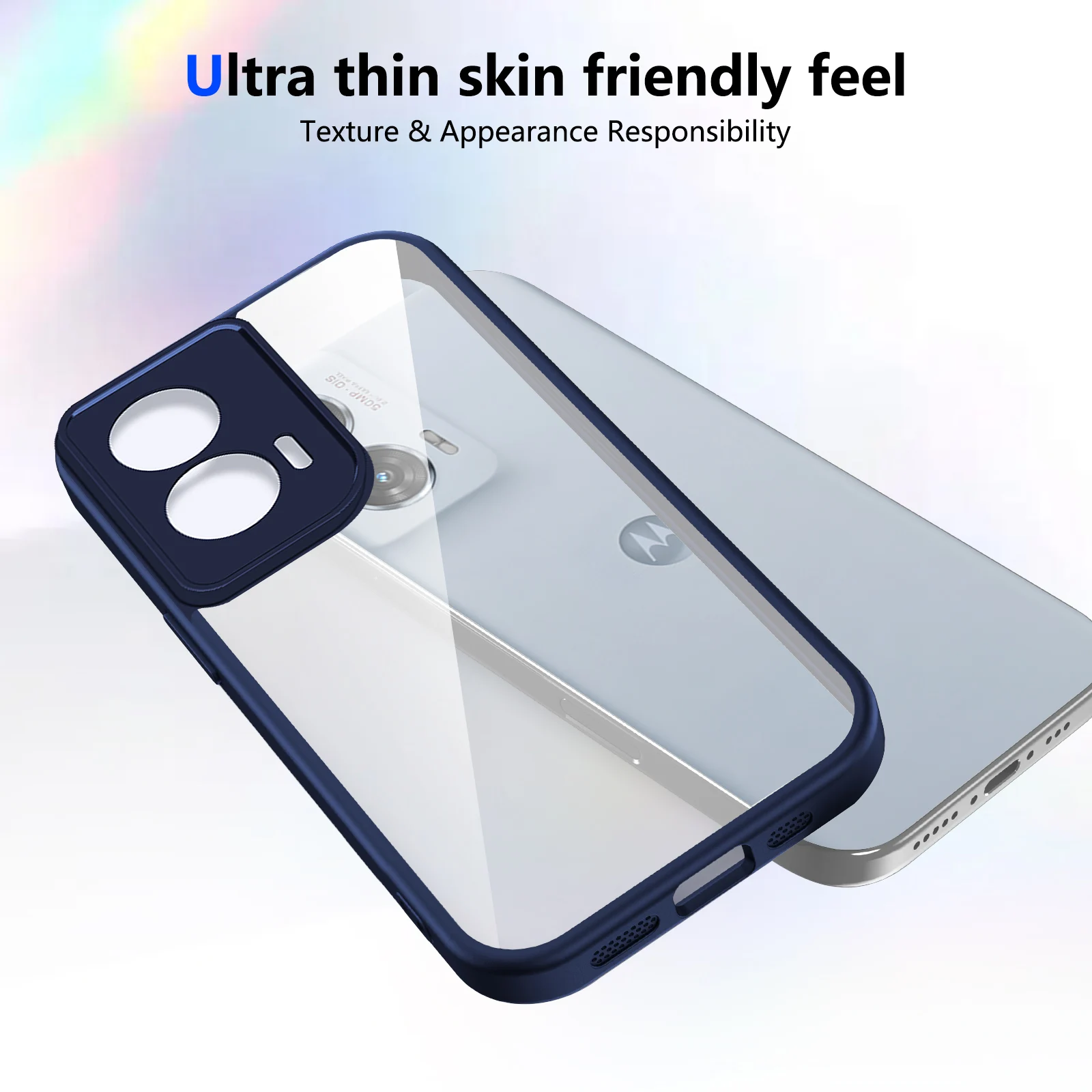 Phone Case For Motorola Moto G14 G15 G54 G04 G34 G35 G52 G82 G55 G56 G84 G85 G86 G04S Airbag Shockproof Shell TPU+Transparent
