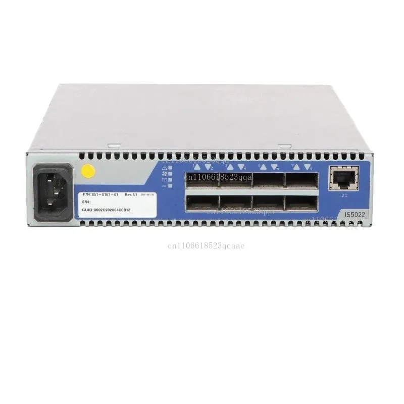 Second hand IS5022 851-0167-01 InfiniBand 8-port 40Gb/s QSFP+1U switch, non blocking and unmanaged type