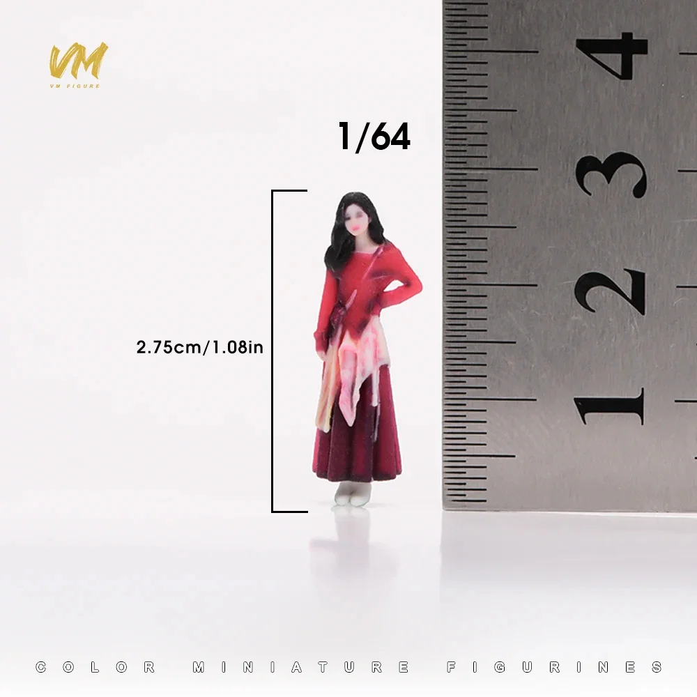 Miniaturfigur im Maßstab 1/64 Coole Business-Kleidung für junge Männer und Frauen 3D-Druck Mini-Puppe für Automodell-Dekoration und Ausstellung – Detail 25