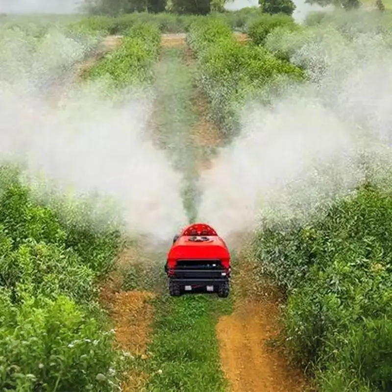 Remote Control Self-Propelled Crawler Sprayer Air Assisted 15-20m Long Range Hill Orchard Citrus Tree 120L
