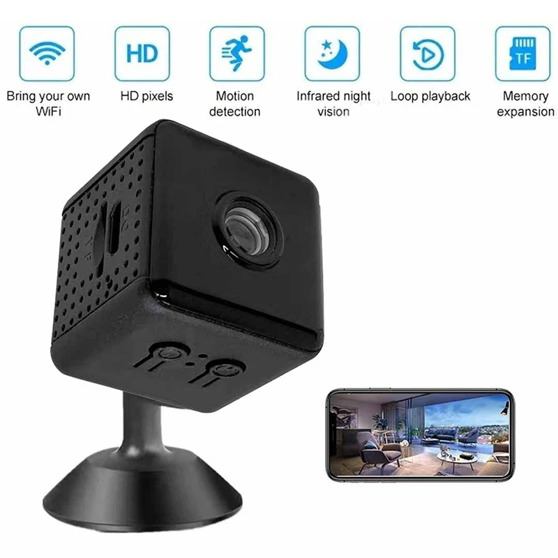 Mini Camera 1080p Wireless Wifi Remote Monitor Camera Home Ip Camera Motion Detection Recorder Super-long Battery Life