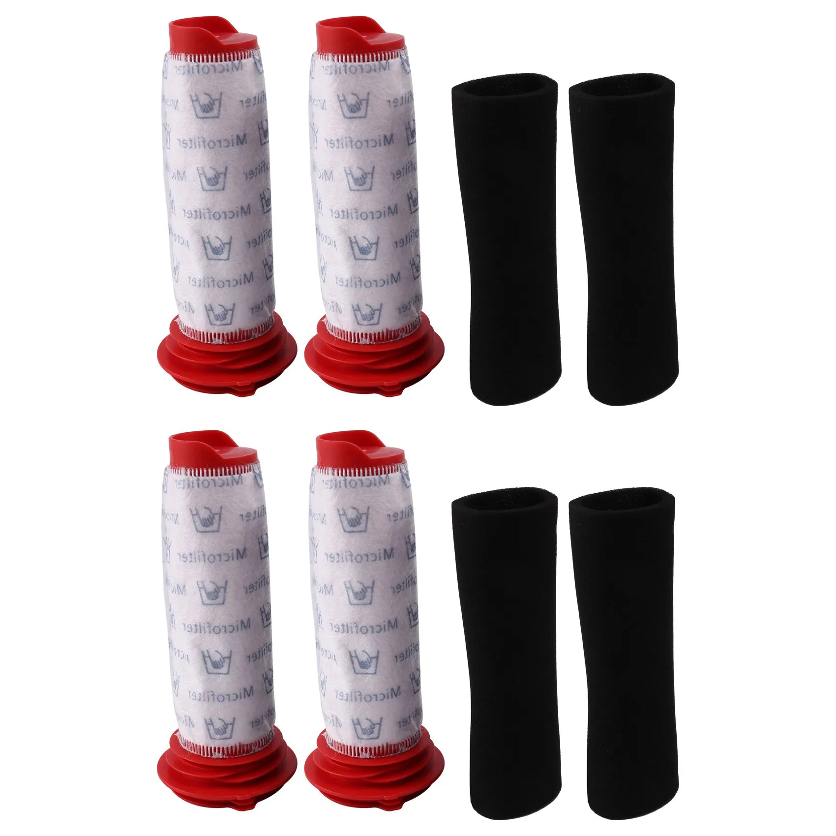 【THANKSGIVING DAY】Washable Main Stick Filter + Foam Insert For Athlet Cordless Vacuum Cleaner (4 Of Each)