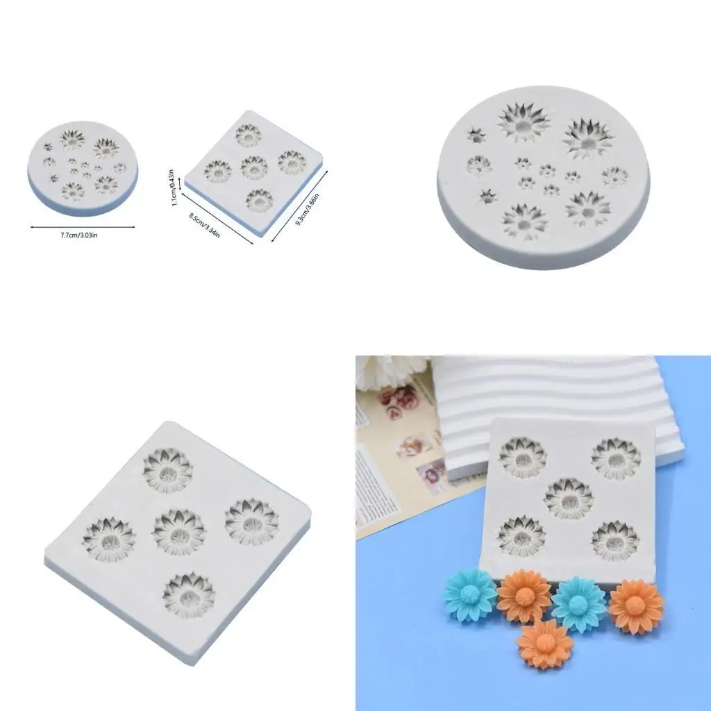 F19B DIY Fondant Molds Chocolate Moulds Silicone Candy Mould Shaped