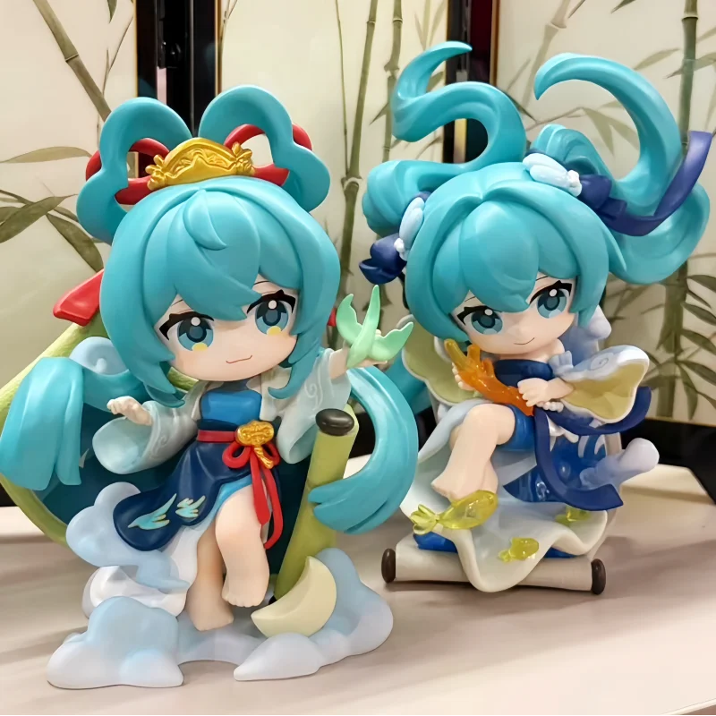 新作ファンシム-初音ミク-フィギュア-古風なスタイルシリーズ-かわいいモデル-コレクションアイテム-デスクオーナメント-アニメグッズ-ディスプレイ用-ギフト-おもちゃ