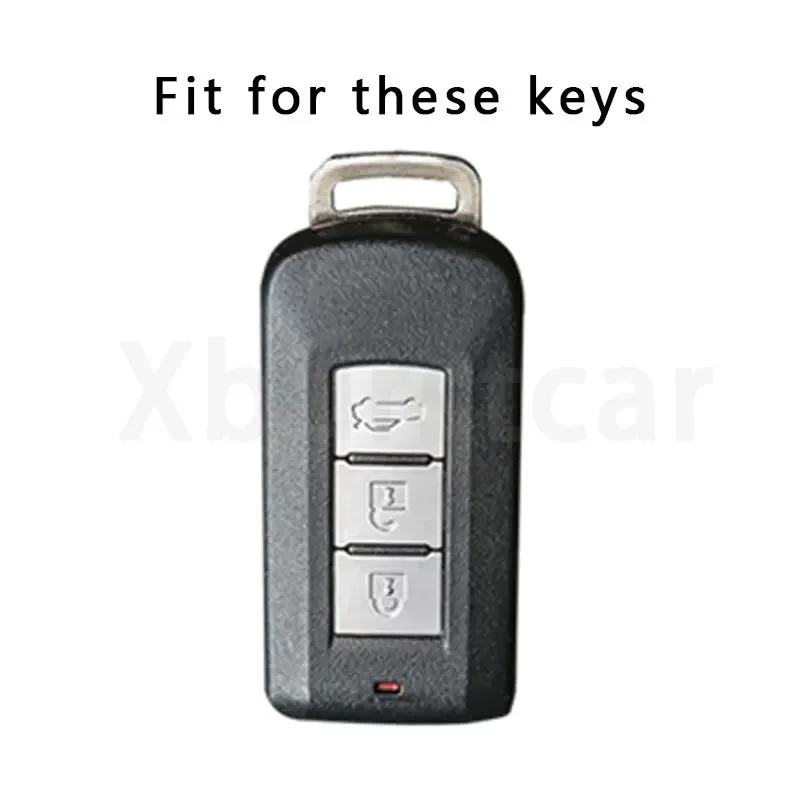 For Mitsubishi Pajero LANCER Sport Eclipse Cross Outlander ASX Soft TPU Car Remote Key Case Cover Shell Fob Holder Accessories